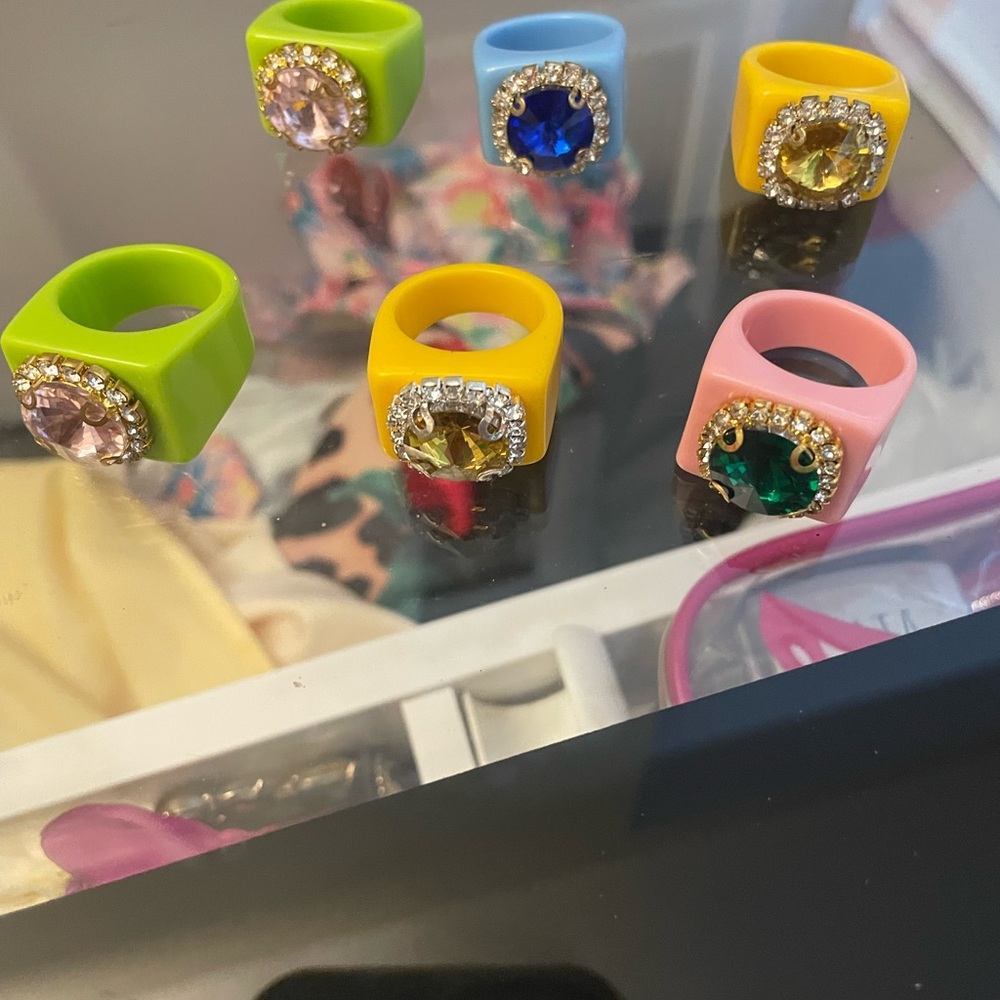 Source Unknown Multicolor Gemstone Rings - Picture 6 of 17